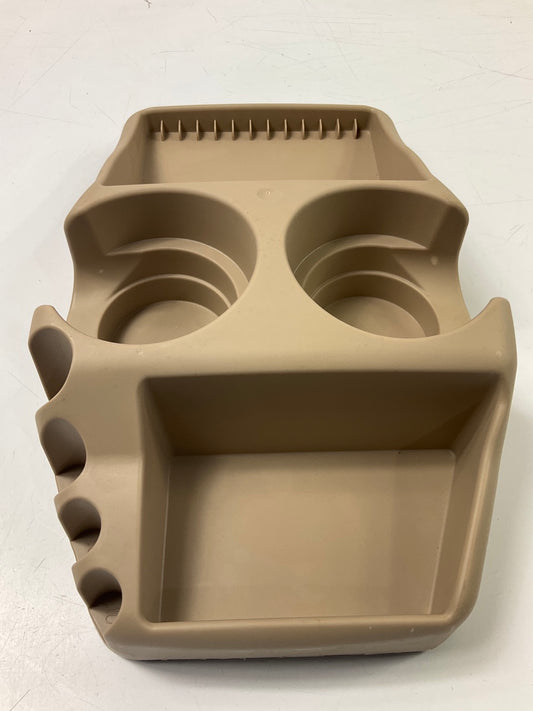 Hopkins EFF-BEI Console (Beige) Dual Double Universal Cupholder Cup Holder TAN