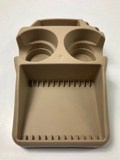 Hopkins EFF-BEI Console (Beige) Dual Double Universal Cupholder Cup Holder TAN