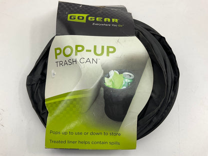 Hopkins TRASH-BLA, Pop-Up Round Trash Can, Collapsible, Black, 8'' Tall, 6'' Diam.