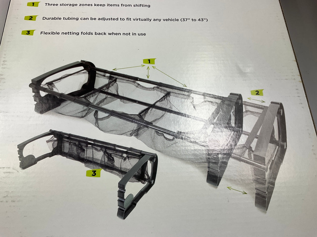 Hopkins Go Gear TRU-BLA-PDQ Adjustable Storage Master Cargo Organizer Tray