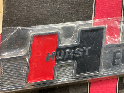 Hurst 1361000 Emblem - ''Hurst Equipped'' Emblem, Adhesive, Chrome Plastic