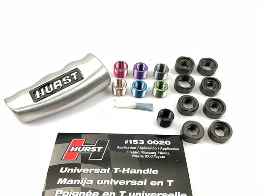 Hurst 1530020 Hurst Universal T-Handle Brushed Shift Knob Manual Trans.