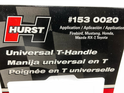 Hurst 1530020 Hurst Universal T-Handle Brushed Shift Knob Manual Trans.