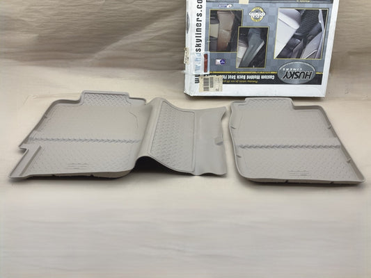 Husky 61363 Rear TAN Rubber Floor Liner Mats 99-07 Silverado Sierra 1500 EXT CAB