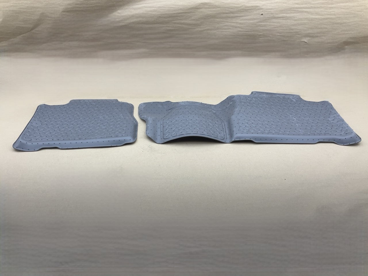 Husky 61422 Rear 2nd Row Rubber Floor Liner Mats GRAY 07-14 Chevy Tahoe, Yukon