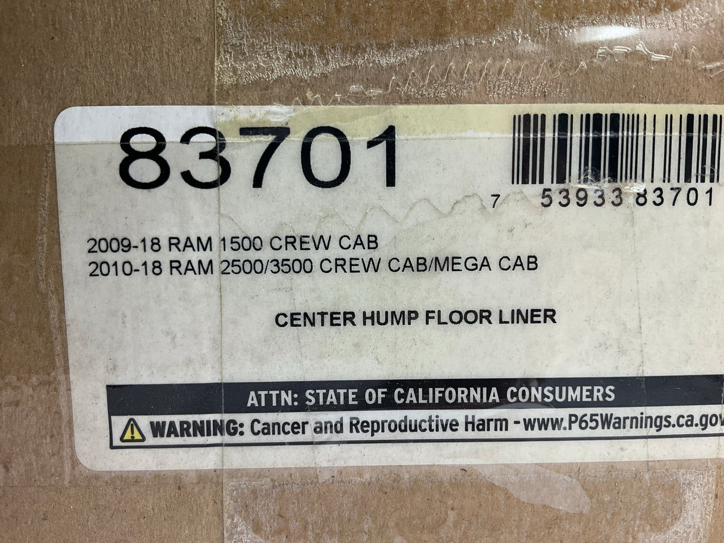 SMALL SCRATCHES Husky Black Center Hump Floor Liner For 11-22 Ram 1500 2500 3500