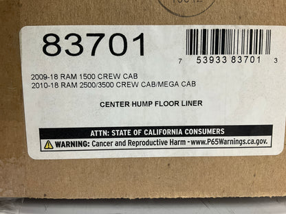 Husky 83701 Black Center Hump Rubber Floor Liner For 2011-22 Ram 1500 2500 3500