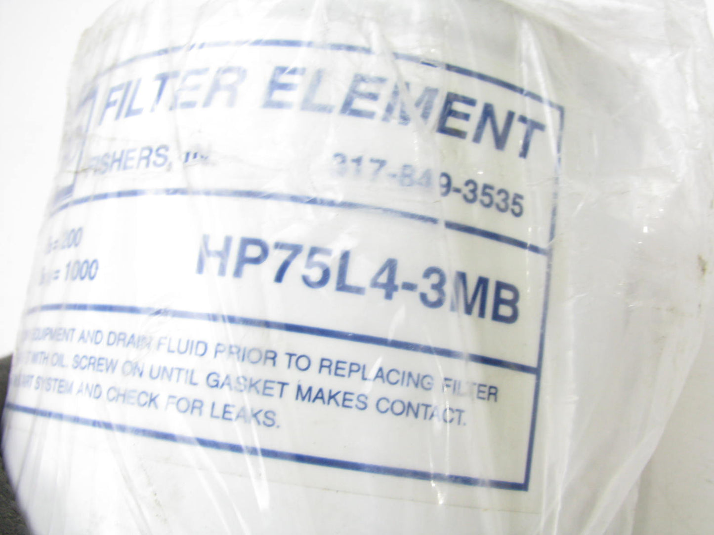 Hy-pro HP75L43MB Spin-on Hydraulic Filter Replaces A08A03G, MF0596355