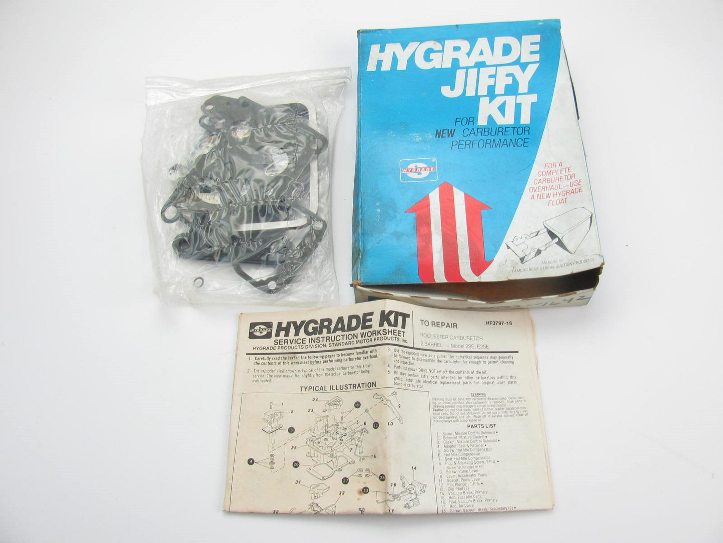 Hygrade Carburetor Rebuild Kit ROCHESTER 2-BBL 2SE E2SE For 1981-1983 JEEP 2.5L