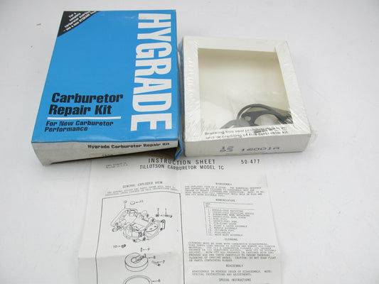 Hygrade 1658 Carburetor Rebuild Kit for Tillotson Carburetor Model TC, 16001A
