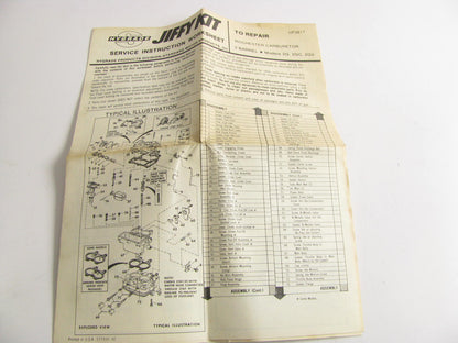 1972 Pontiac 350 400 V8 Rochester 2GV, 2GC 2-BBL Carburetor Rebuild Kit  HYGRADE