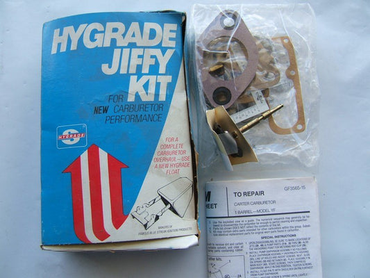 Hygrade 518C Carburetor Rebuild Kit - Carter 1-BBL YF