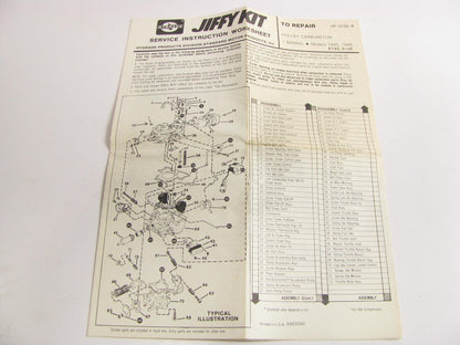 Hygrade 679A Carburetor Repair Kit - For 1974-1978 Dodge Holley 1-BBL 1945