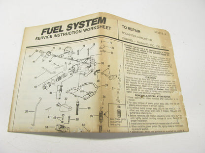 Hygrade 940 Carburetor Rebuild Kit
