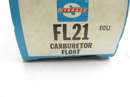 Hygrade FL21 Carburetor Float For 1968-1982 GM Rochester MV 1MV