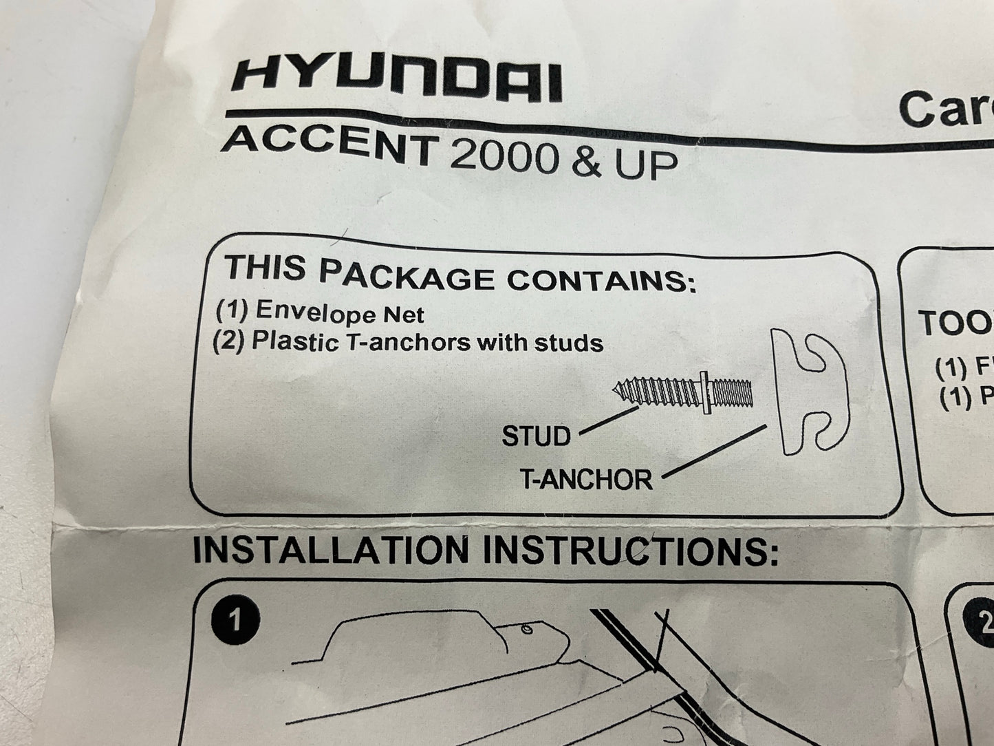 NEW Interior Organizer Cargo Storage Net For Hyundai Accent 00242Q0P00