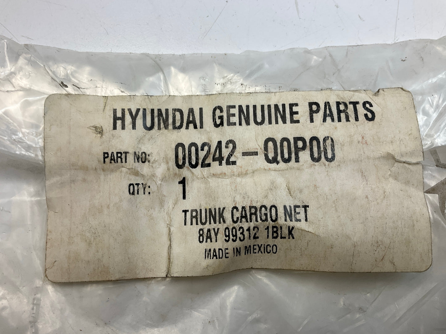 NEW Interior Organizer Cargo Storage Net For Hyundai Accent 00242Q0P00