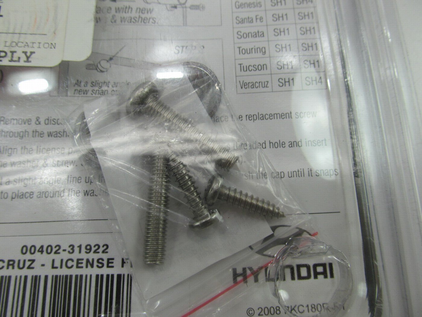 Genuine OEM Chrome License Plate Frame For Hyundai VERACRUZ  00402-31922