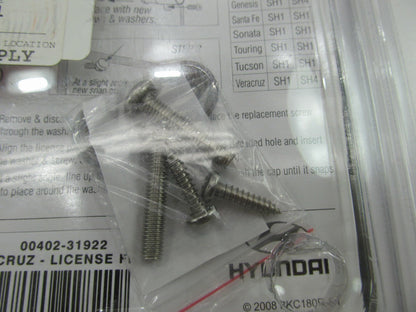 Genuine OEM Chrome License Plate Frame For Hyundai VERACRUZ  00402-31922