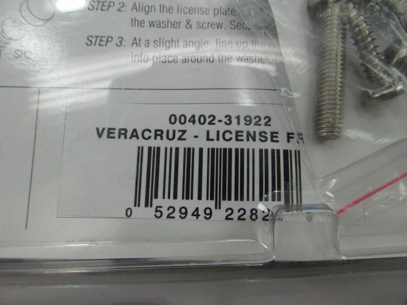 NEW GENUINE OEM Chrome License Plate Frame For Hyundai VERACRUZ  00402-31922