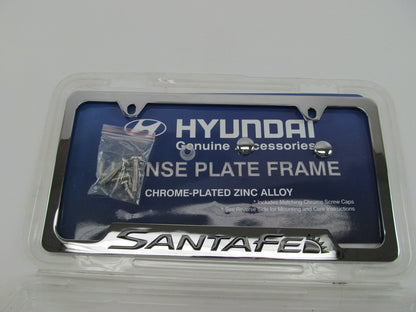 NEW GENUINE Chrome License Plate Frame Holder OEM For 2005-2023 Hyundai Santa Fe