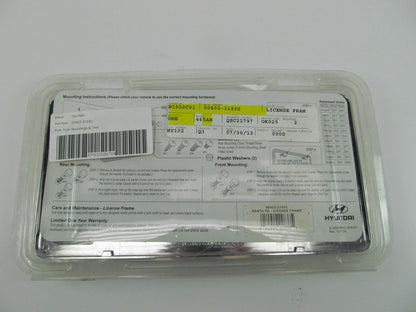 NEW GENUINE Chrome License Plate Frame Holder OEM For 2005-2023 Hyundai Santa Fe