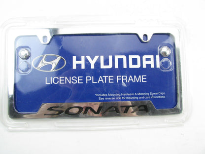 NEW - OEM 0040231916 Chrome License Plate Frame For 2009-2024 Hyundai Sonata