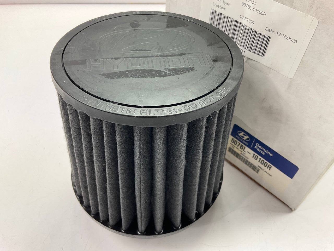 2-1/2'' Inlet, 6-3/4'' Tall Cold Air Intake Air Filter OEM For Hyundai 007BL-10100