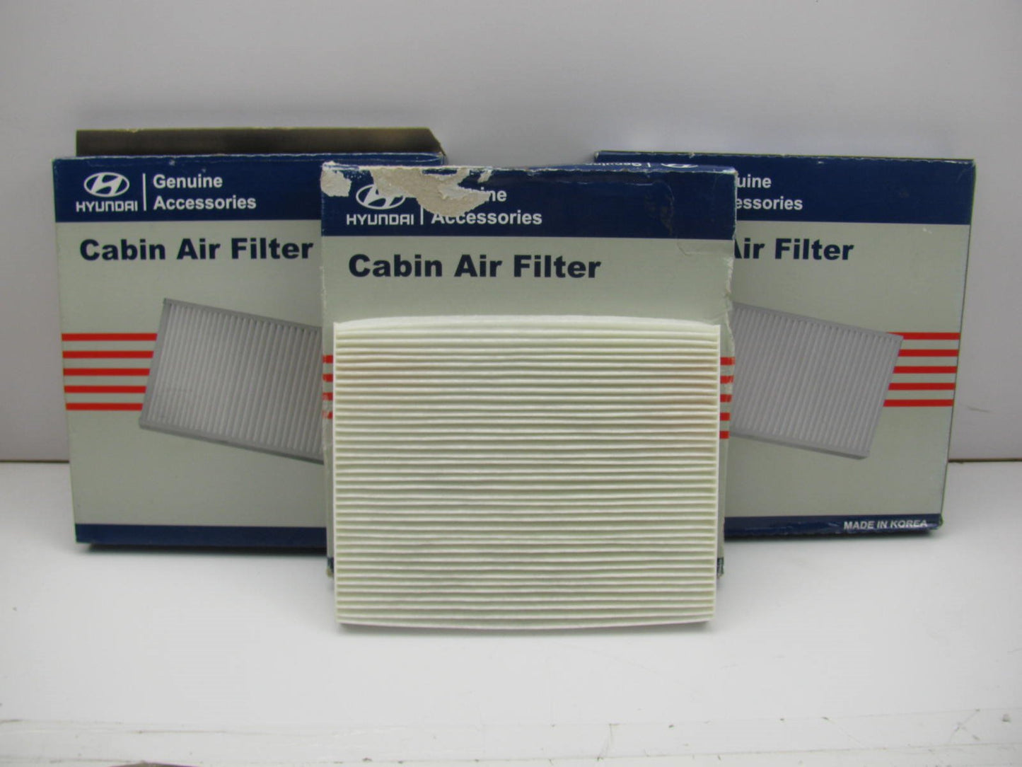 (3) NEW GENUINE Cabin Air Filters OEM For 2006-2009 Hyundai Tucson 087902E250A