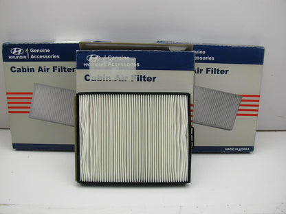 (3) NEW GENUINE Cabin Air Filters OEM For 2000-2002 Hyundai Accent 0879037000A