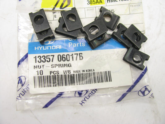 (10) NEW GENUINE Rear Bumper Retainer Mounting Nuts OEM For Hyundai 1335706017B