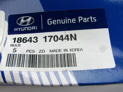 (5) NEW - OEM 1864317044N Exterior Lamp Light Bulbs For Hyundai