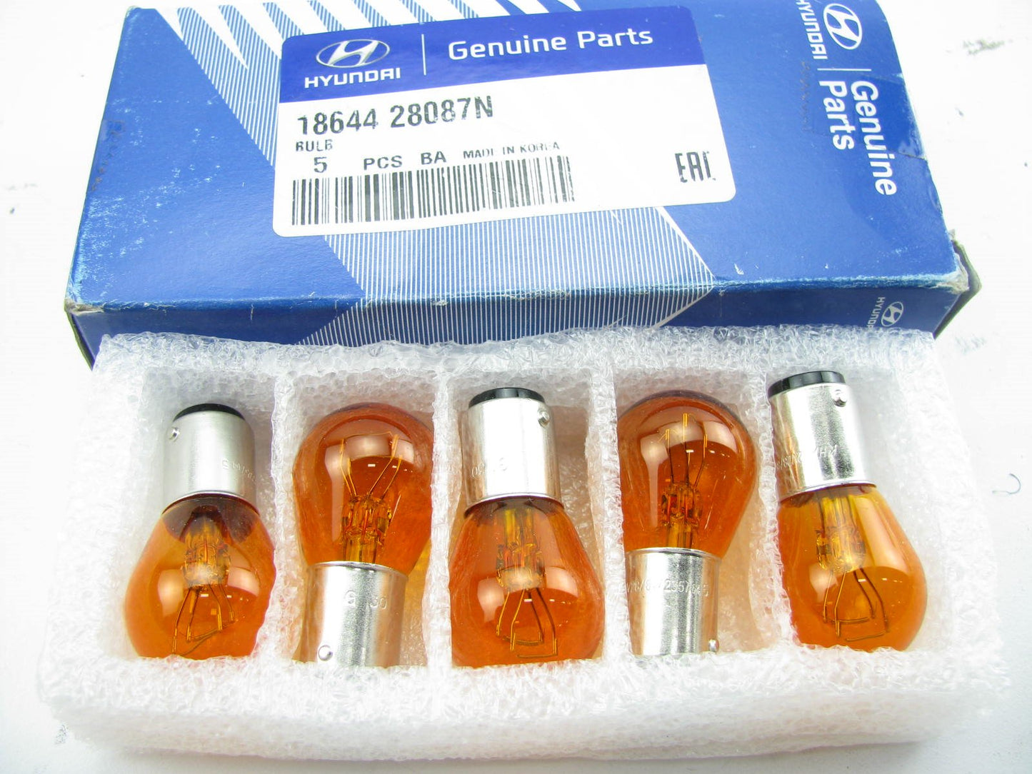 (5) NEW - OEM Turn Signal Light Bulb (5 Pcs) For Hyundai 1864428087N