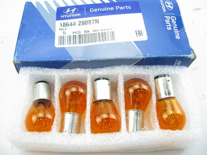 (5) NEW - OEM Turn Signal Light Bulb (5 Pcs) For Hyundai 1864428087N
