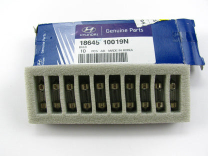 PACK OF 10 PCS - New Genuine Dome Lamp Light Bulbs OEM For Hyundai 1864510019N