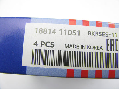 PACK OF 4 PCS - Genuine NGK BKR5ES-11 Spark Plugs OEM For Hyundai 1881411051