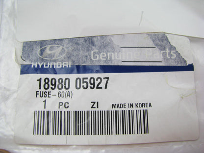 NEW - OEM 1898005927 Midifuse Fuse 60A 60 AMPS For 2006 Hyundai Entourage