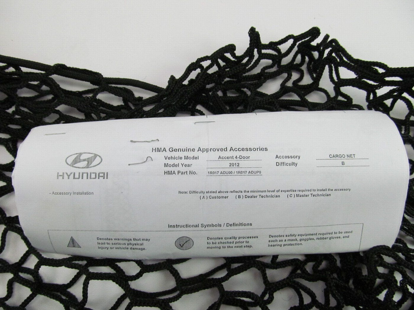 NEW Genuine Cargo Trunk Net OEM For 2011-2014 Hyundai Accent 1R017ADU00