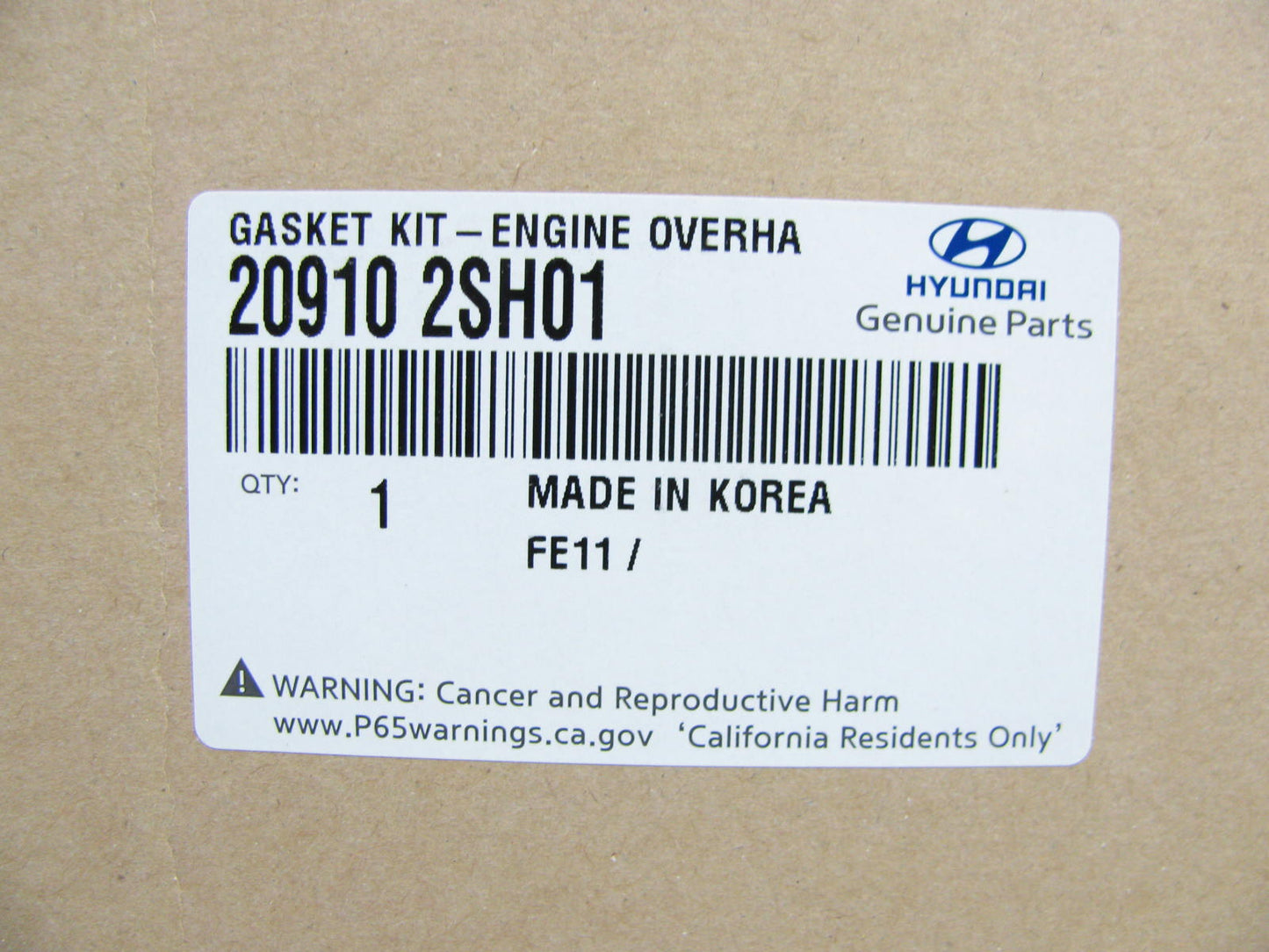 OEM Engine Overhaul Head Gasket Set For 21-23 Sonata, Santa Fe Tucson 209102SH01