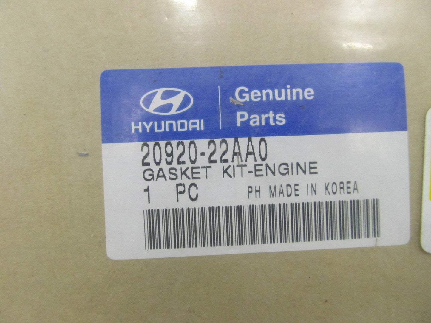 NEW - OEM 2092022AA0 Cylinder Head Gasket Set For 1999-2006 Hyundai Accent 1.5L