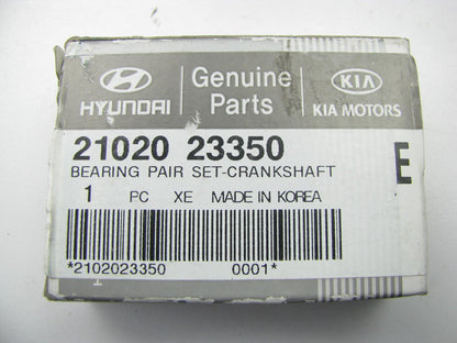 NEW GENUINE Crankshaft Main Bearing PAIR STD Size OEM For Hyundai 2102023350