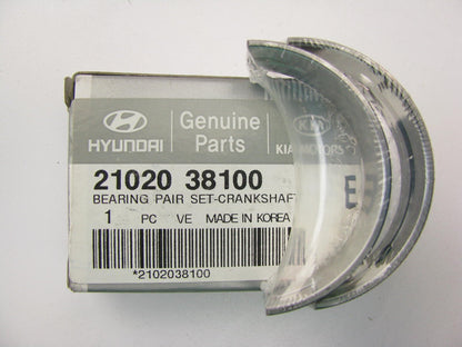 NEW GENUINE Crankshaft Main Bearing Pair Standard OEM For 2005-2006 Hyundai 2.4L
