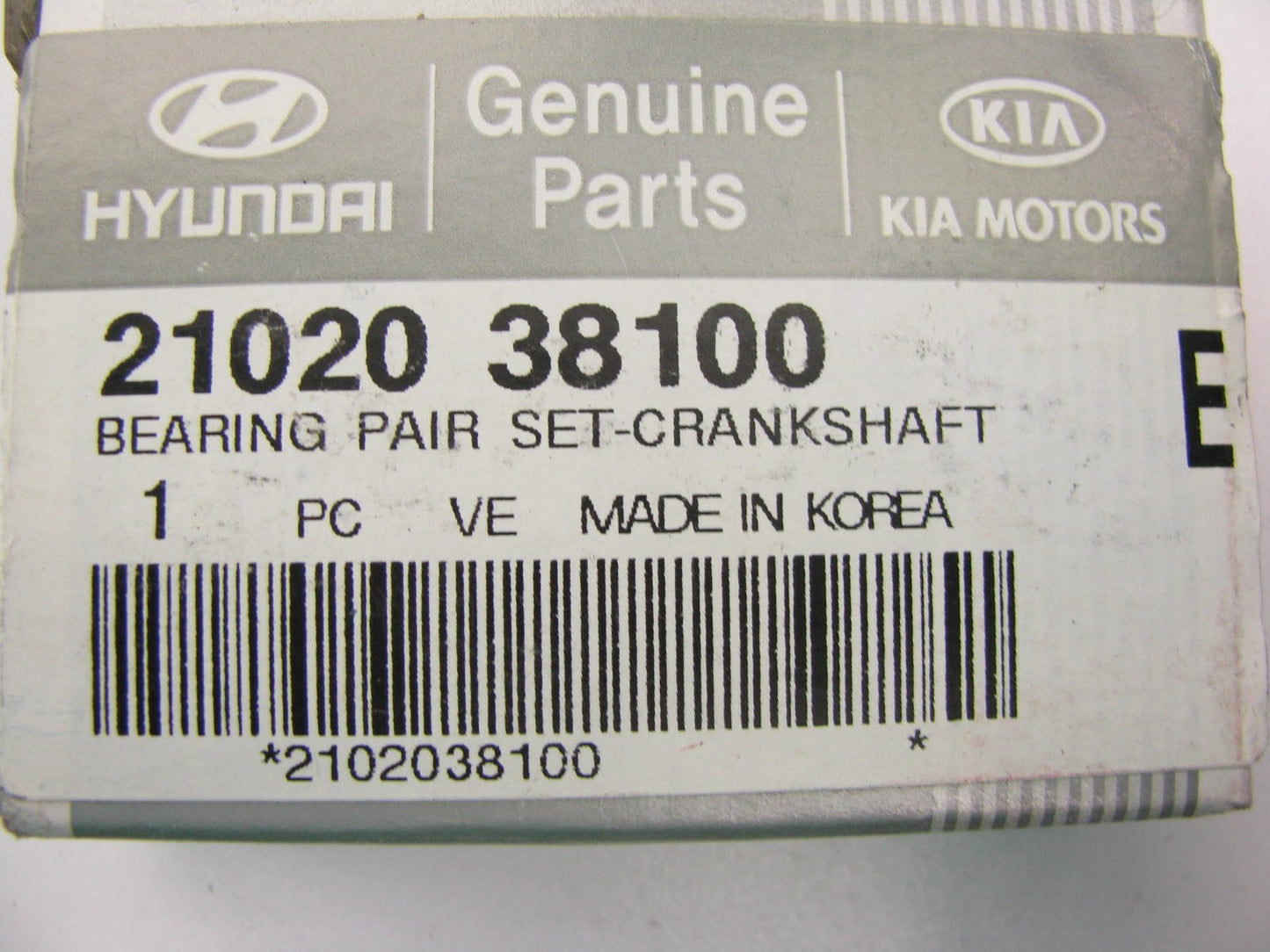 NEW GENUINE Crankshaft Main Bearing Pair Standard OEM For 2005-2006 Hyundai 2.4L