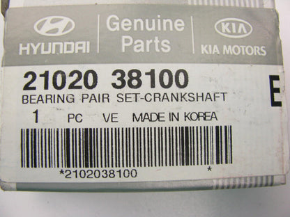 NEW GENUINE Crankshaft Main Bearing Pair Standard OEM For 2005-2006 Hyundai 2.4L