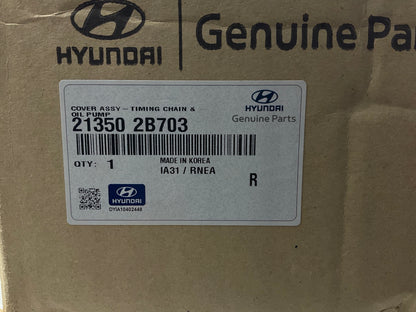 NEW - OEM 213502B703 Engine Timing Cover For 2012-2021 Hyundai 1.6L-L4