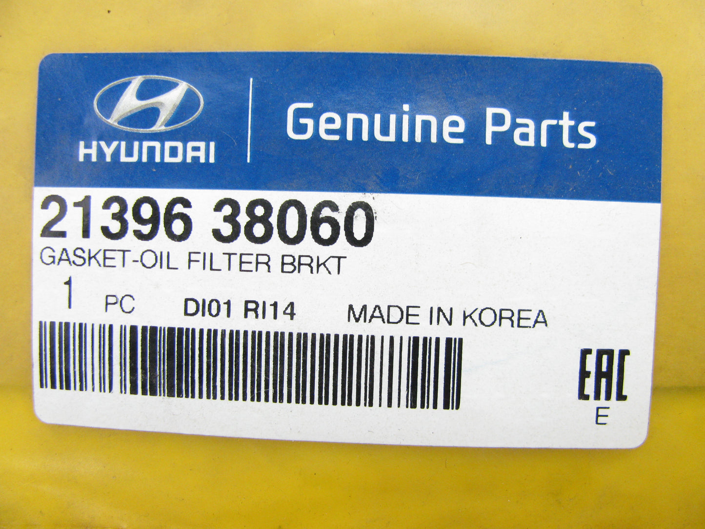NEW OEM 2139638060 Oil Filter Adapter Gasket OEM For 01-06 Sonata, Santa Fe 2.4L