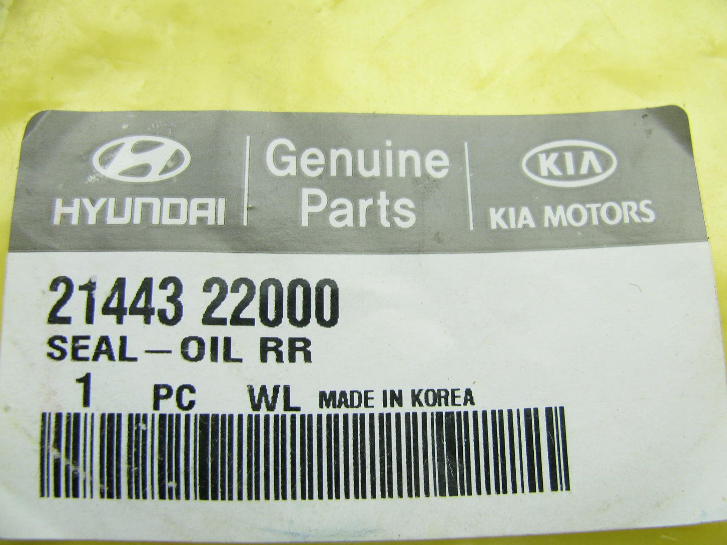 NEW - OEM 2144322000 Rear Main Seal Engine Crankshaft Seal For Hyundai