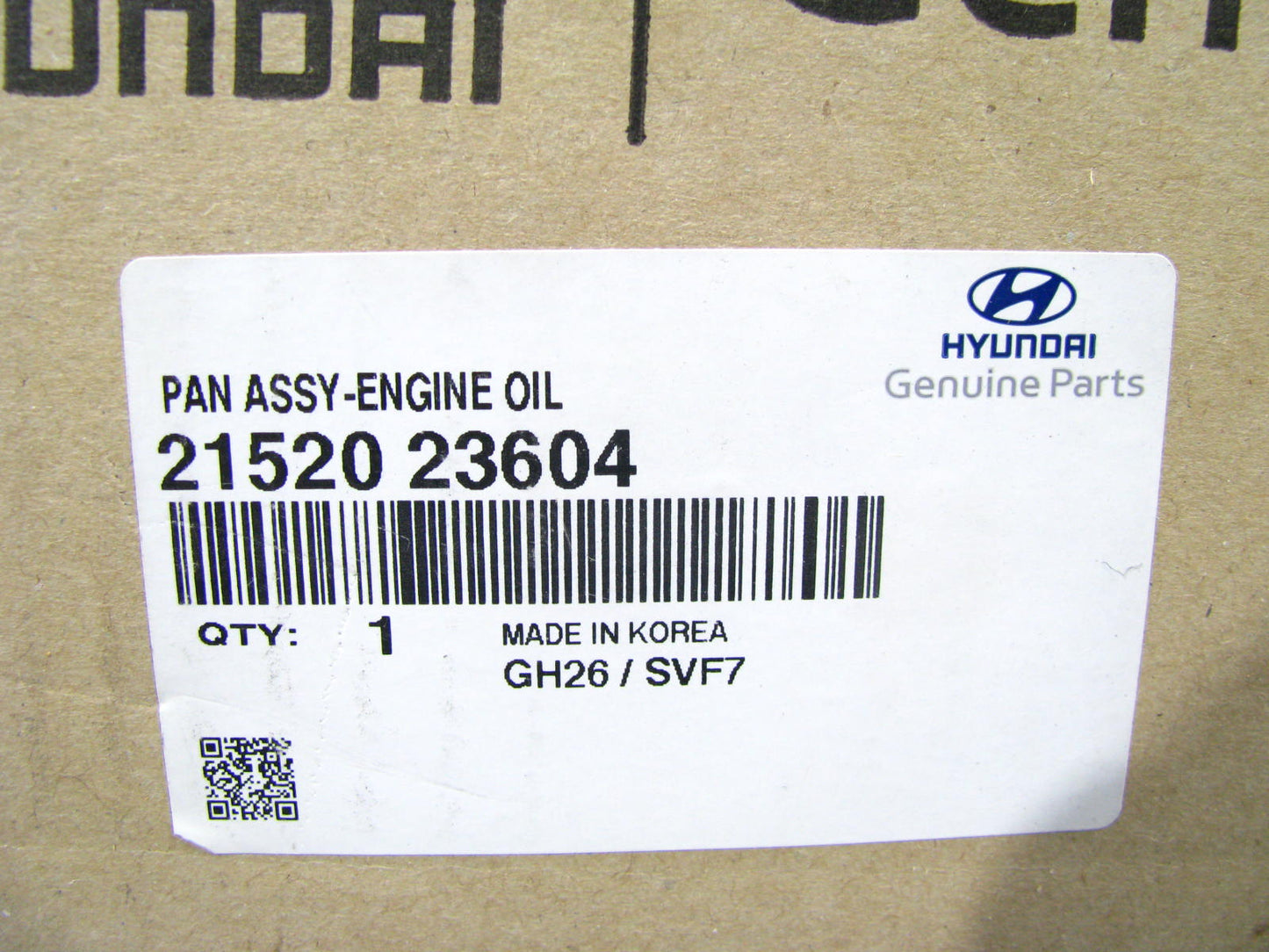 New Genuine Oil Pan OEM For Hyundai 2.0L 2152023604 -  21521-23603