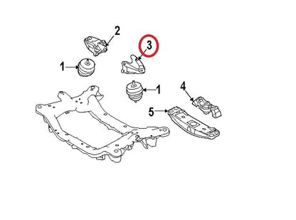 Engine Support Bracket Left Side OEM For 2008-2014 Genesis 3.8L V6 SEDAN ONLY