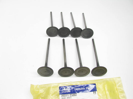 (8) New Genuine Engine Intake Valves OEM For Hyundai 2221125002